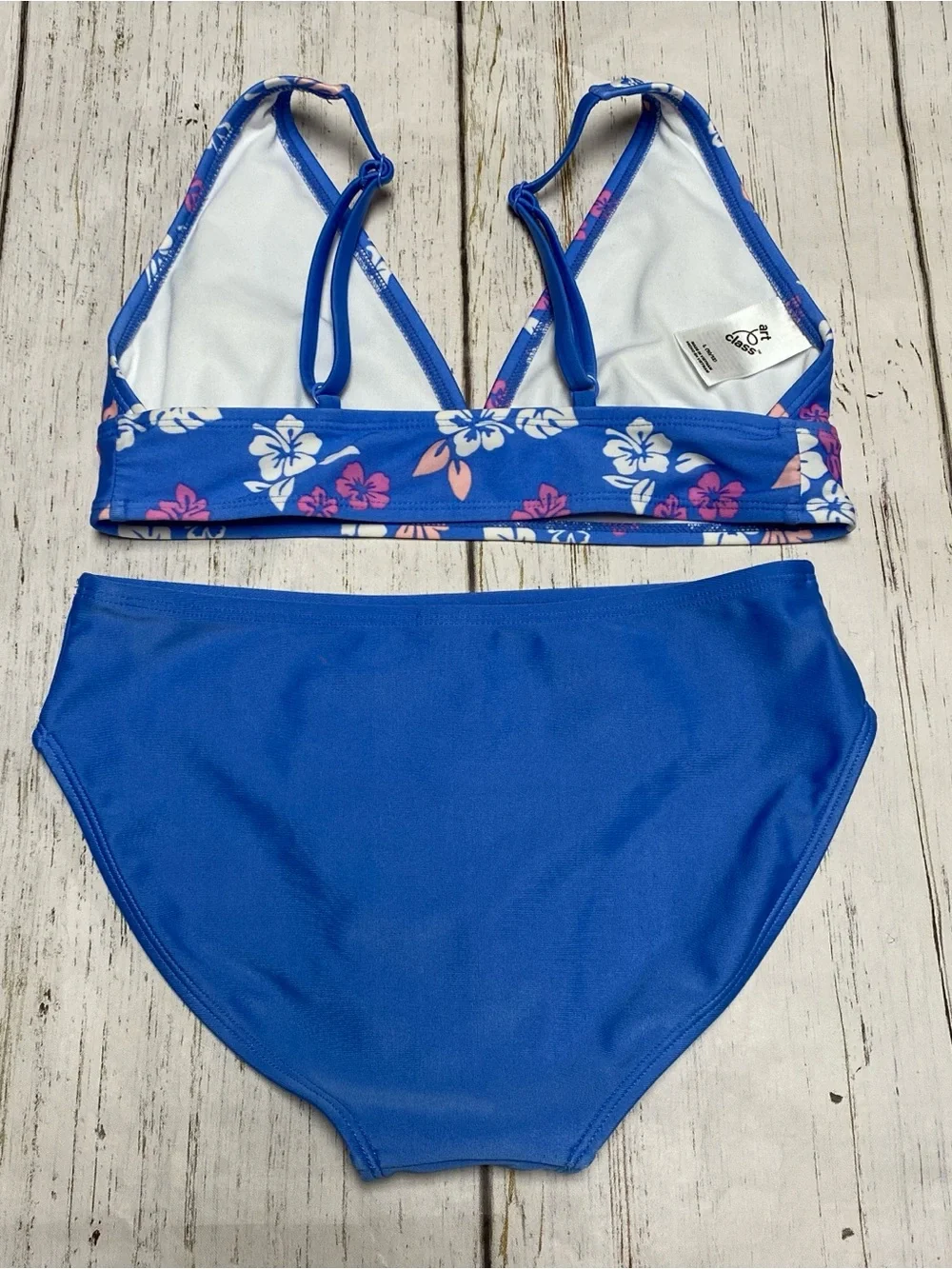 Art Class Floral Bikini and Sarong Sheer Skirt Set